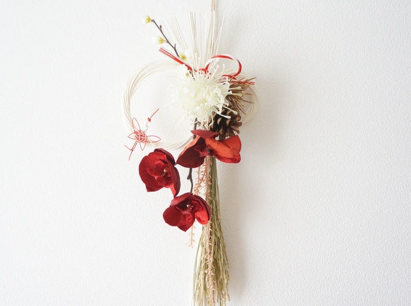 【2026年新作】瑞春紅白のお正月飾り 4枚目の画像