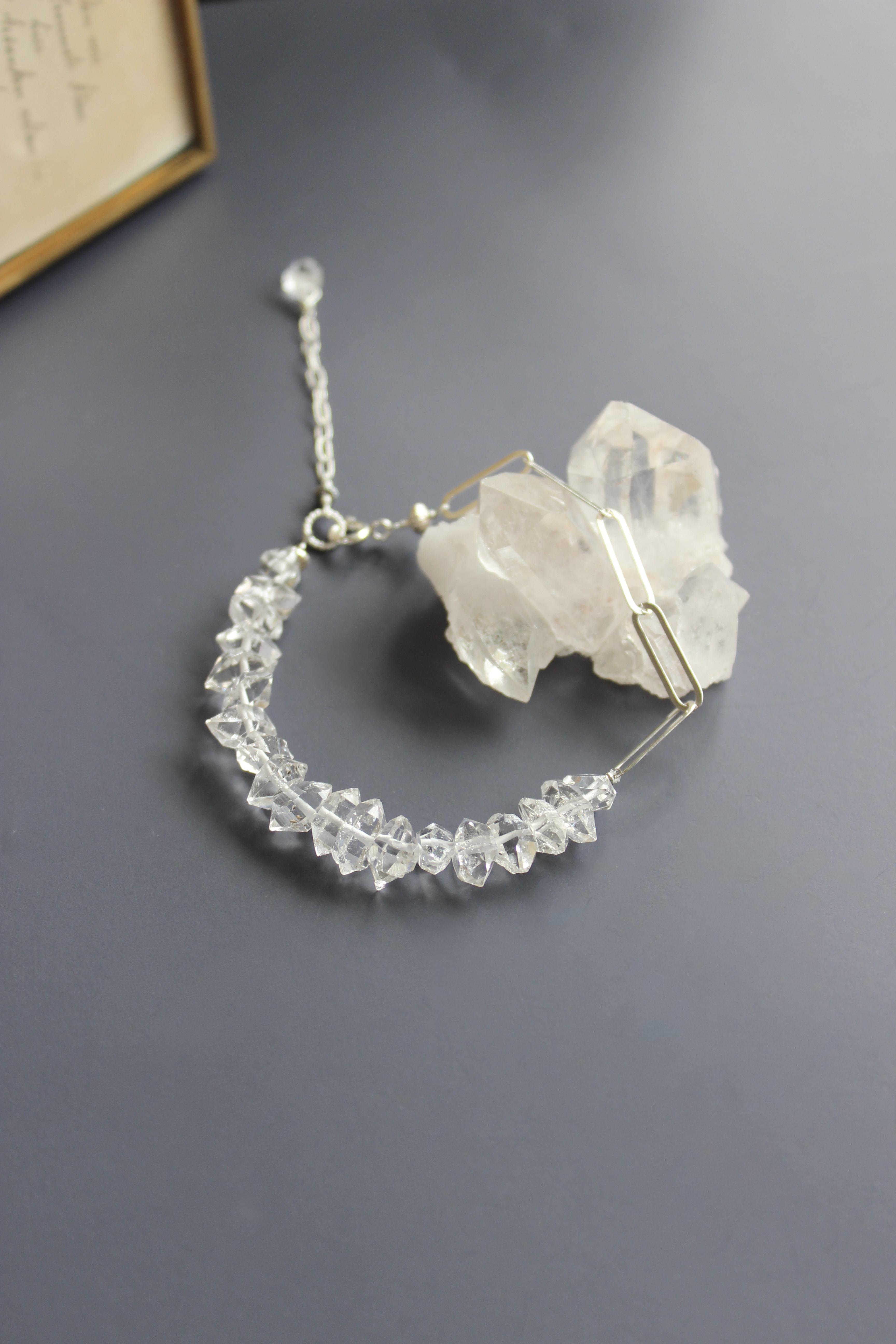 【NY産】ハーキマーダイヤモンドブレスレット