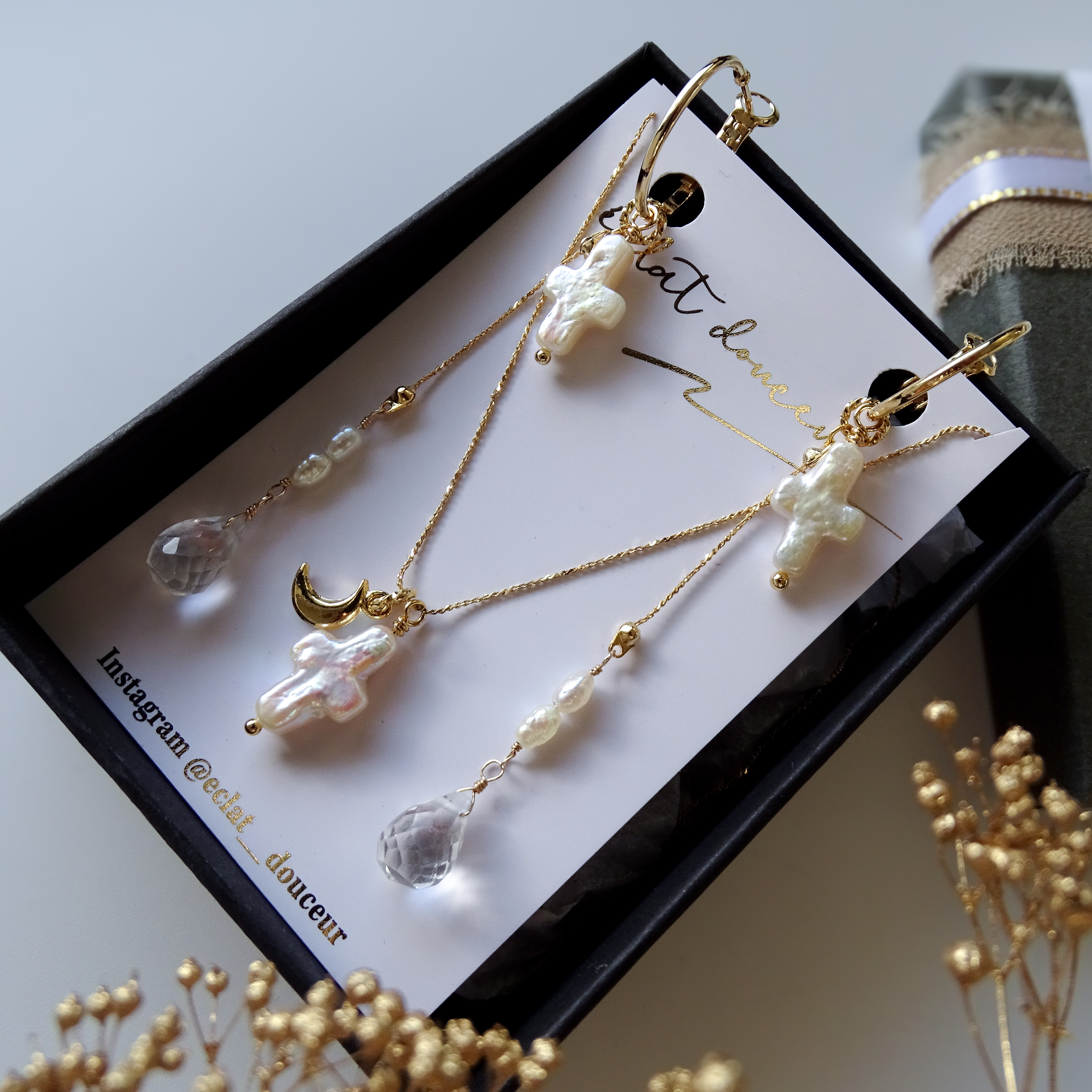 【特集掲載・Creema限定】淡水パールとクリスタルのホリデーボックス | Sacred Night Glow