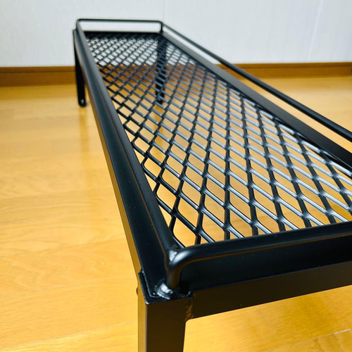 メッシュプランターラック　ブラック　アイアン家具　アガペ　ボタニカル メッシュプランターラック ブラック アイアン家具 アガペ ボタニカル