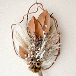 パンパスグラスのガーランド ドライフラワー 横長スワッグ スワッグ