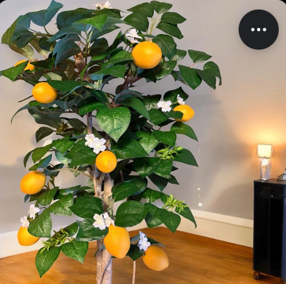 光触媒　人工観葉植物　ウォールグリーン　フェイクグリーン　レモンツリー11343 3枚目の画像