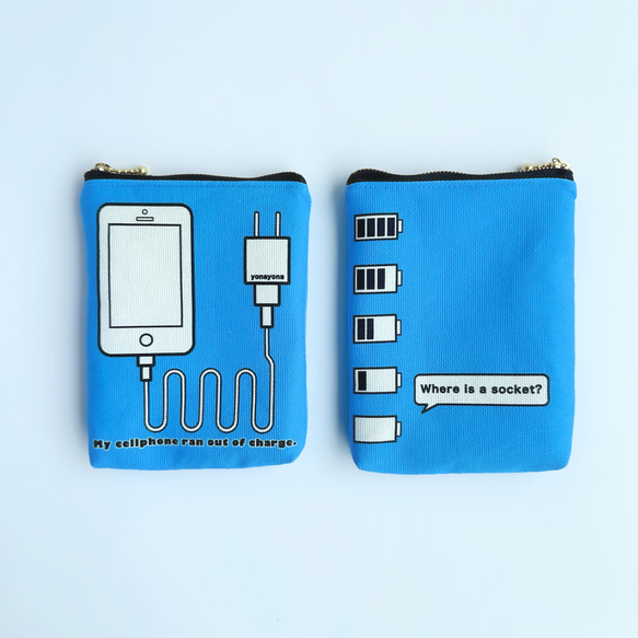 充電器ケース（ブルー） 2枚目の画像