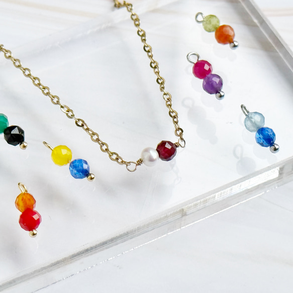 【選べるお得な2点セット】“推し”といつも一緒｜2粒から選べる カスタムアクセサリー Color Me Stone 6枚目の画像