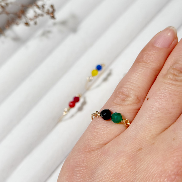 【欲張り3点セット】“推し”といつも一緒｜2粒から選べる カスタムアクセサリー Color Me Stone 誕生石 12枚目の画像