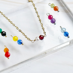 【欲張り3点セット】“推し”といつも一緒｜2粒から選べる カスタムアクセサリー Color Me Stone 誕生石 6枚目の画像