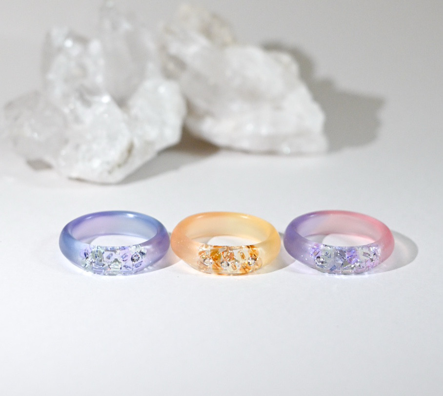 夢の中ring／紫陽花ピンク×パープル