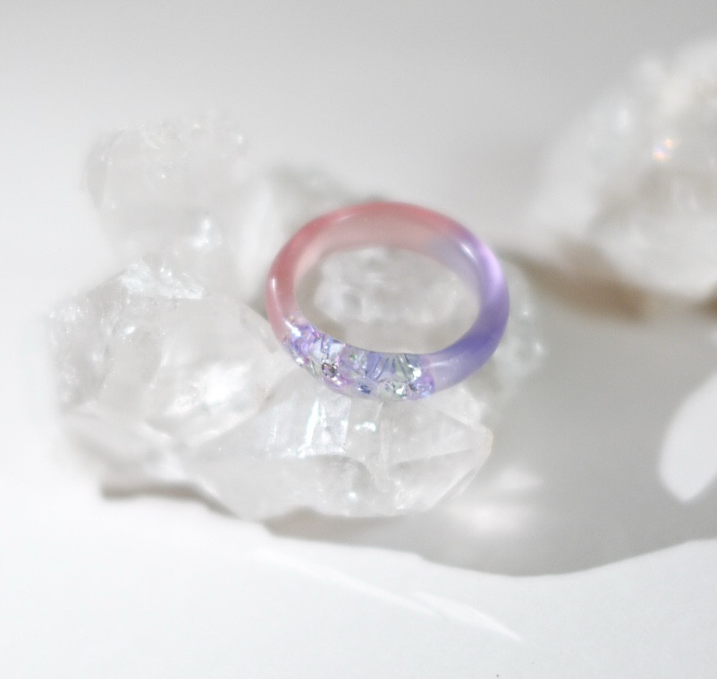 夢の中ring／紫陽花ピンク×パープル