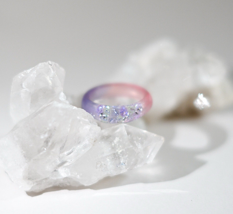 夢の中ring／紫陽花ピンク×パープル