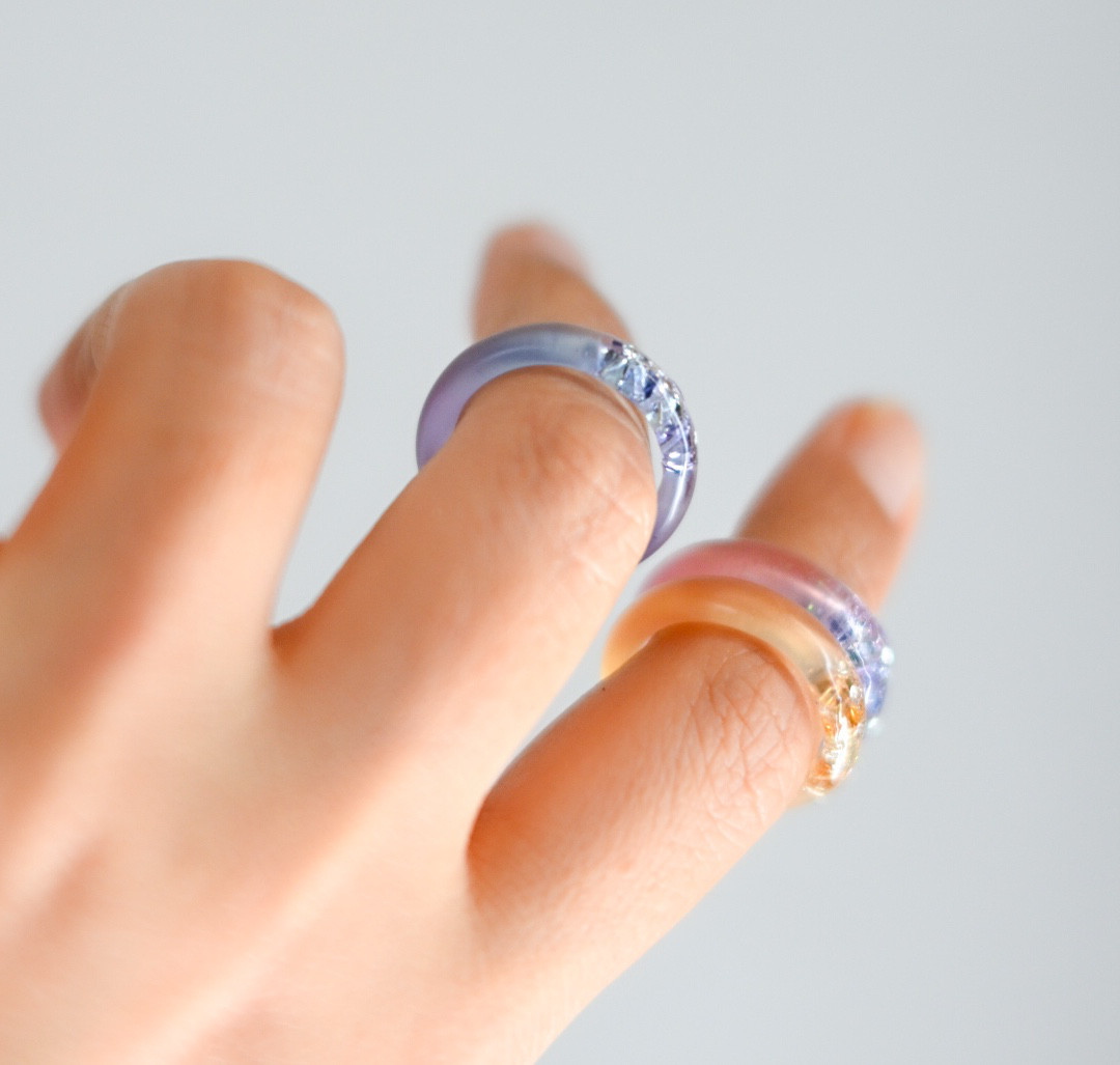 夢の中ring／紫陽花ピンク×パープル