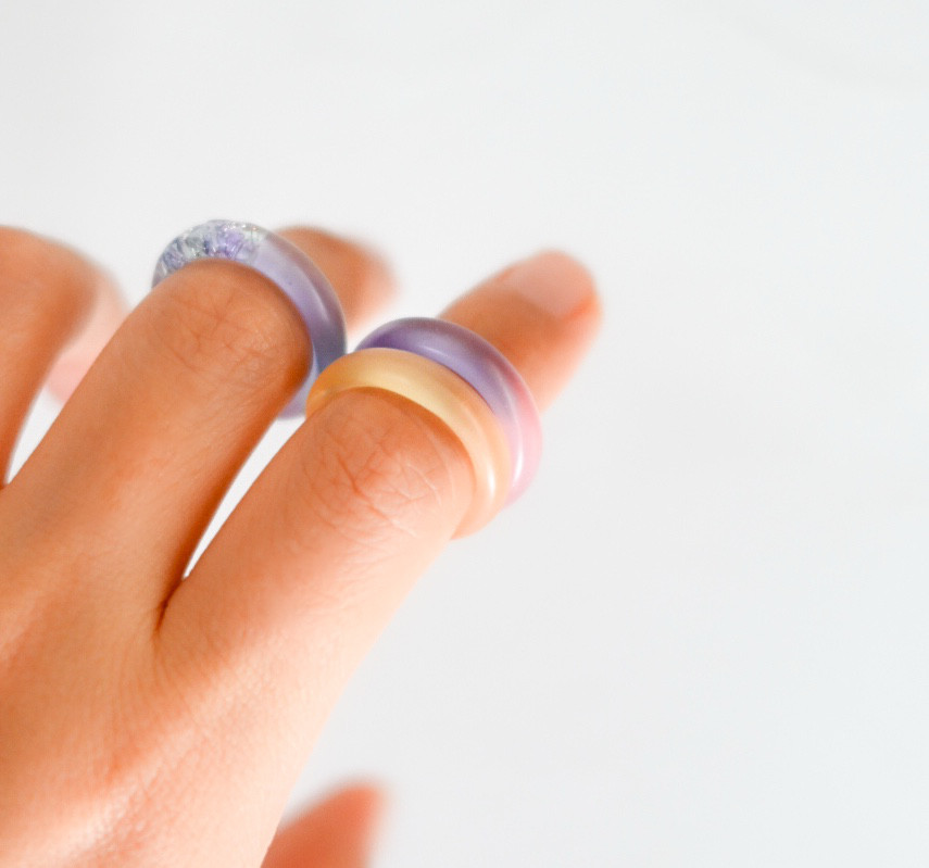 夢の中ring／紫陽花ピンク×パープル