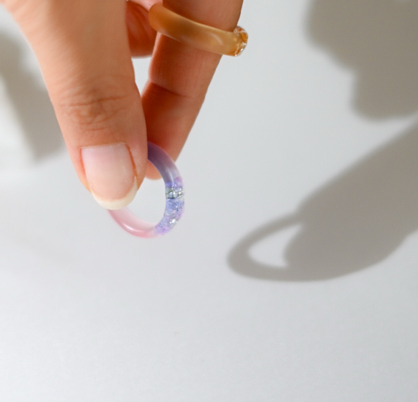 夢の中ring／紫陽花ピンク×パープル