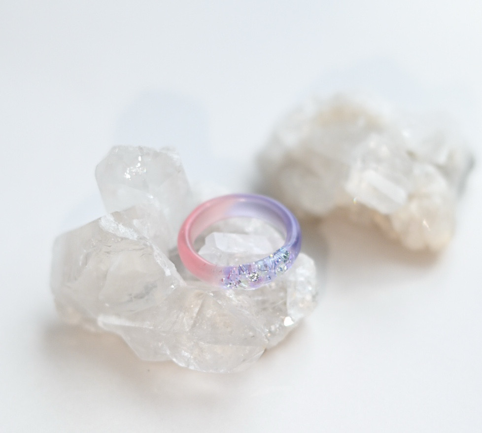 夢の中ring／紫陽花ピンク×パープル