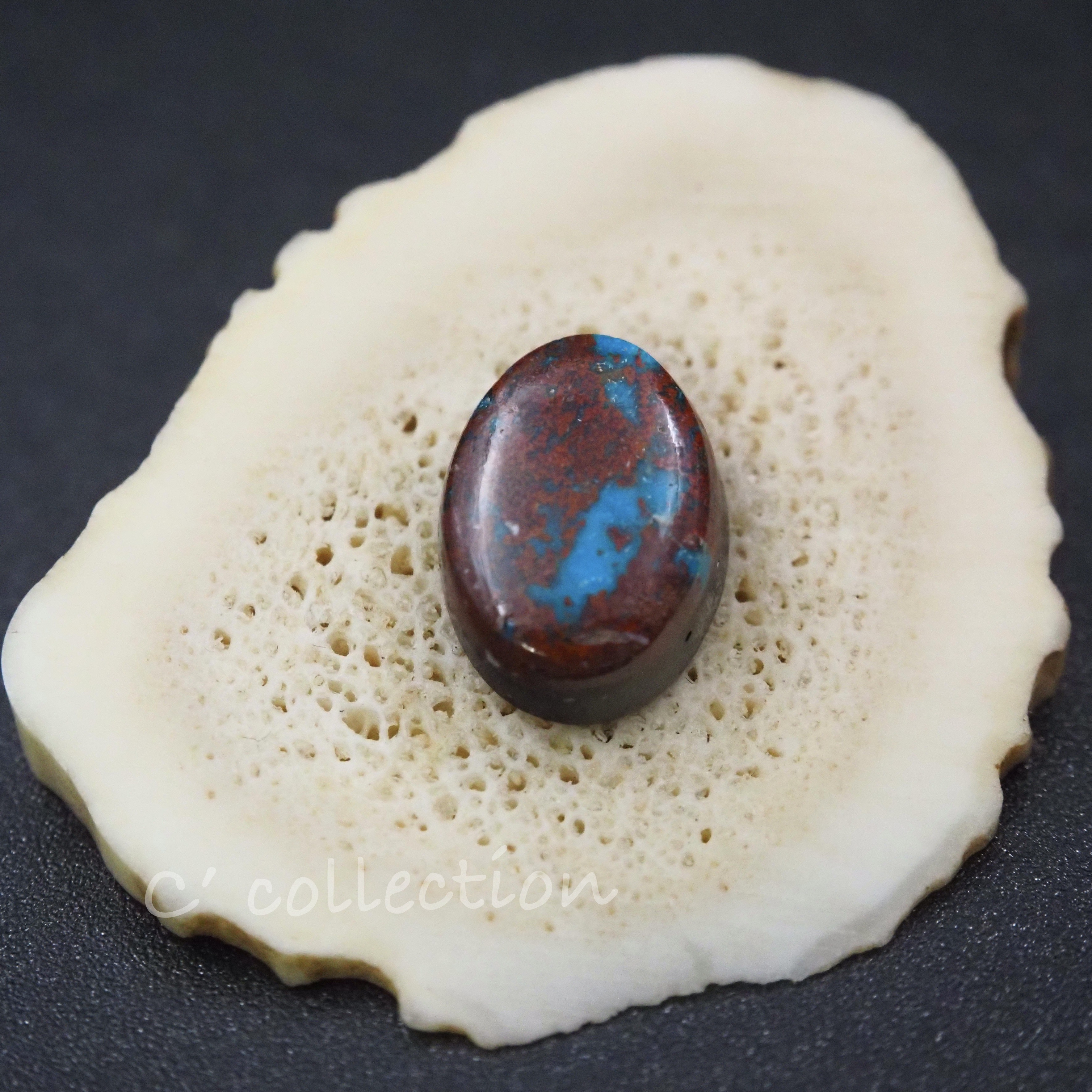 4,75ct, Bisbee Turquoise ビスビーターコイズ BIS-10 ルース 天然石 アリゾナ 材料