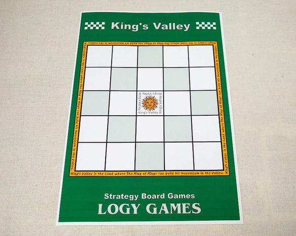 King's Valley　ボードゲーム　セルフプリントボード 5枚目の画像