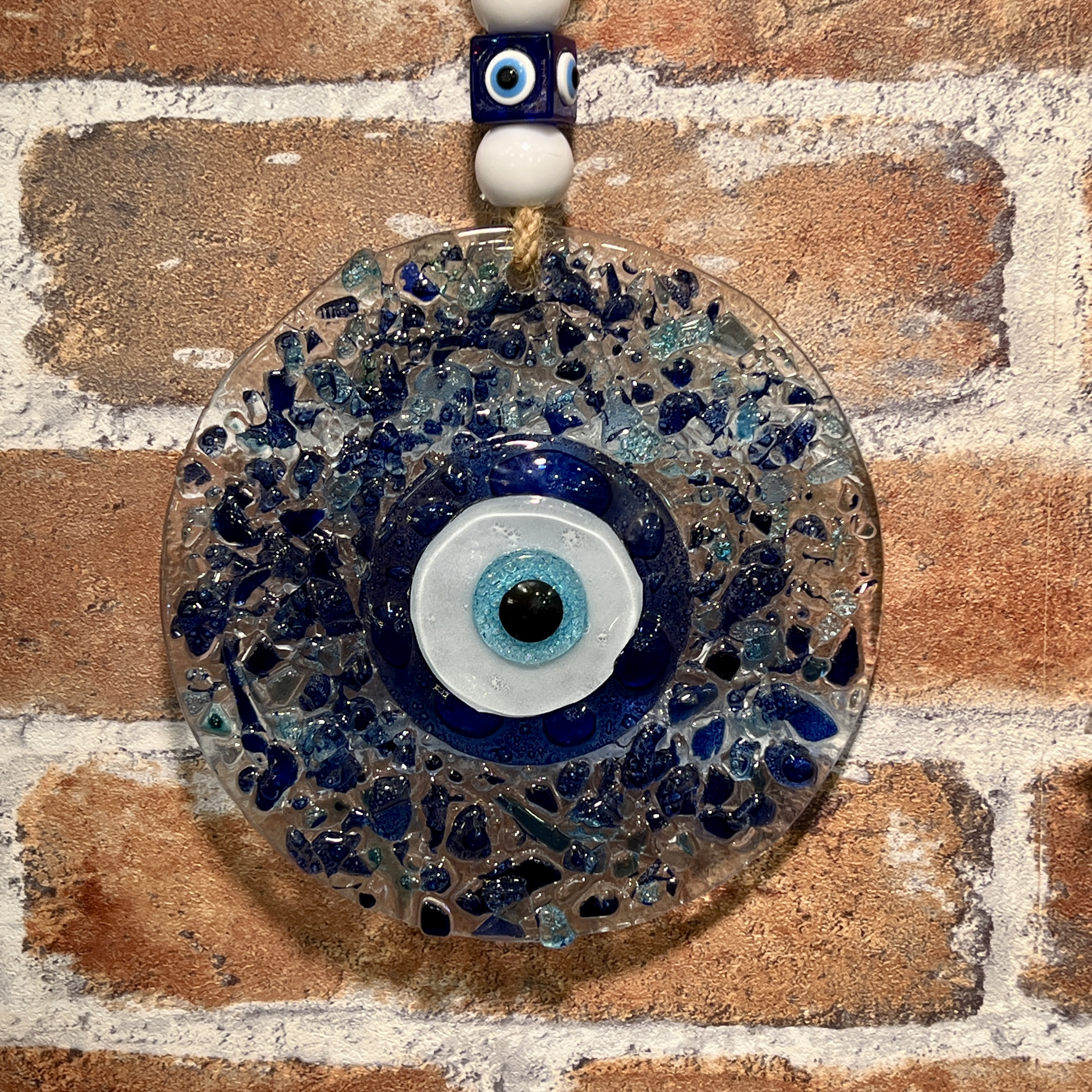 ハンドメイド　ナザールボンジュウ壁飾り　1点物