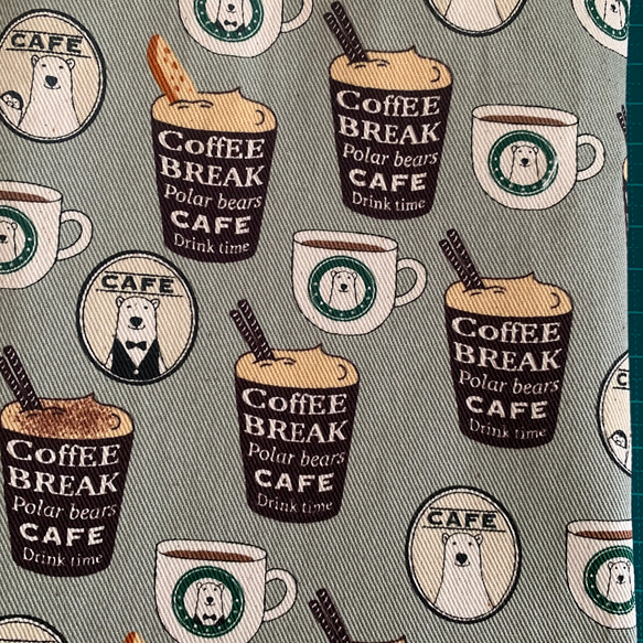 エコティッシュカバー☆マスクストッカー♪行ってみたいな♡白くまカフェ♪くすみ2カラー 4枚目の画像