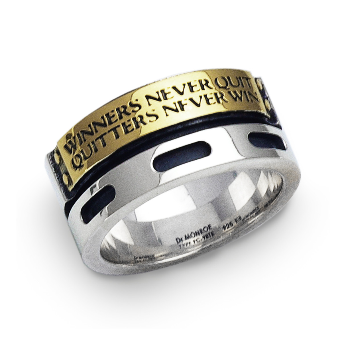 文字変更可能 K18 英文字 メンズリング シルバー925　FC98K