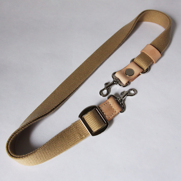 20mm巾 ショルダーストラップ 斜め掛け 牛革 レザー ヌメ革 本革 日々を刻む日記帳 nfl pst Creema店 1枚目の画像