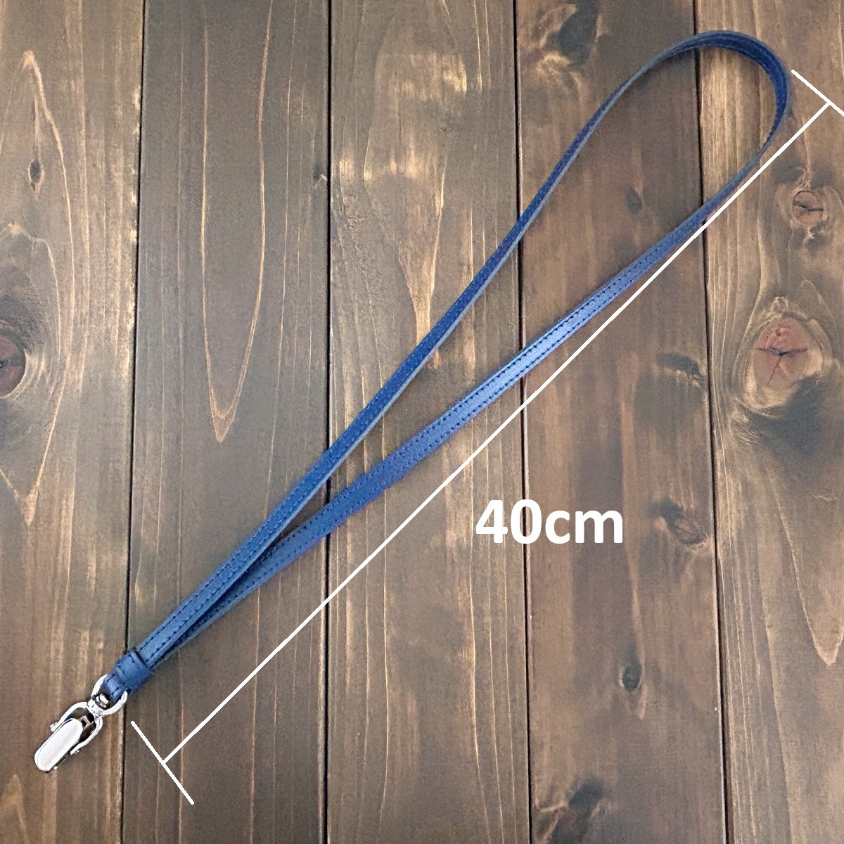 クロコダイル IDホルダー ピーコックブルー