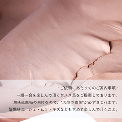 スマホ ボディバッグ ショルダーバッグ 鹿革 レザー ヌメ革 本革 日々を刻む日記帳 nfl hnd Creem店 13枚目の画像