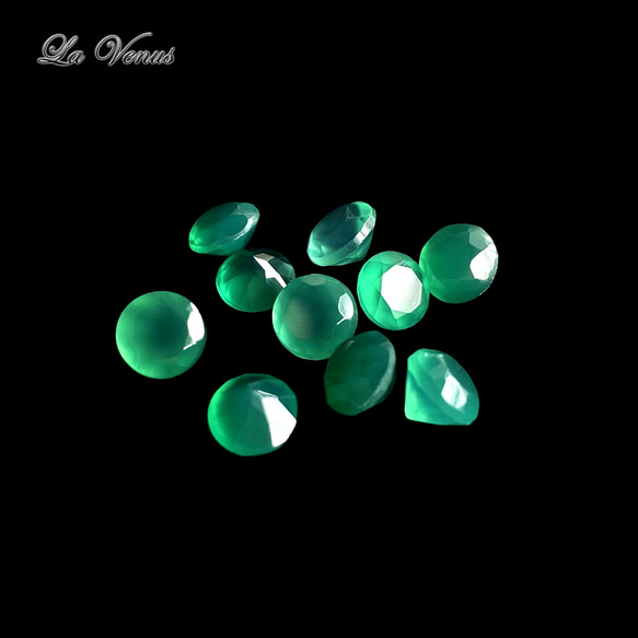 ✴︎つけっぱなしOK✴︎ グリーンオニキス スタッドピアス 大粒 6mm 316 5月誕生石 片耳用 14kgf 11枚目の画像