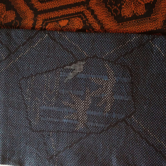 【新品】正絹　半幅帯　大島　リバーシブル　長尺 6枚目の画像