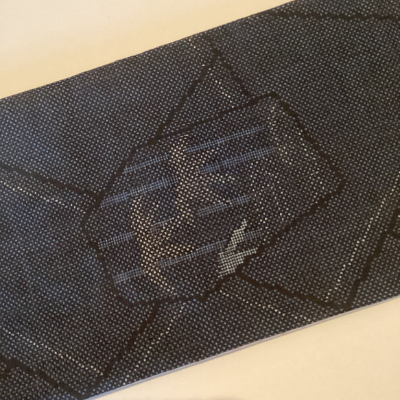 【新品】正絹　半幅帯　大島　リバーシブル　長尺 3枚目の画像