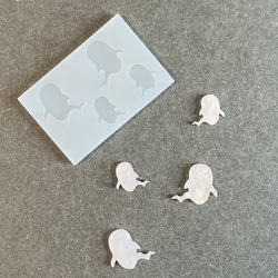 No.601 オバケA　シリコンモールド　おばけ 型　レジン　ghost 2枚目の画像