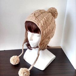 ボンネット かぎ針 ハンドメイド 帽子 ニット帽・ビーニー The Moon