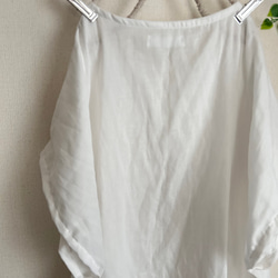 ふんわり白ダブルガーゼcotton100%ロングワンピース★パジャマ★ルームウェア 4枚目の画像