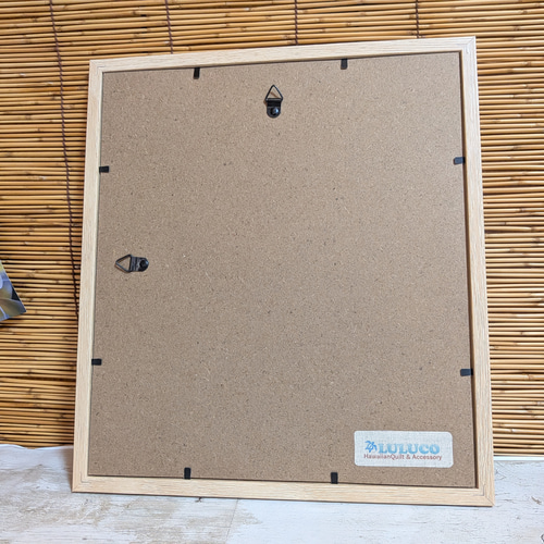 ハワイアンキルト ☆ フレームキルト ☆ ウルの葉 額飾り 緑 その他