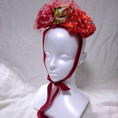 10043】七五三☆顎紐リボン別途☆ひな祭り・成人式・髪飾り・ヘッド