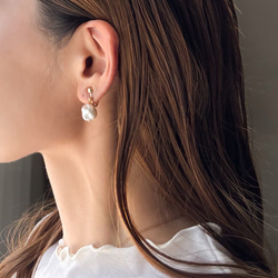 【ラッピング付き✴︎*】選べる2点SET★貝パールネックレスとピアス/イヤリング★Xmasギフト 13枚目の画像