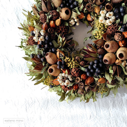 おたふく南天のリース 金子農園 南天の実 ヒカゲノカズラ おたふく南天のリース 金子農園 南天の実 ヒカゲノカズラ