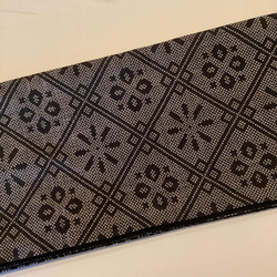 【新品】正絹半幅帯　長尺　オリジナル　リバーシブル　繋ぎ目の無い帯 3枚目の画像