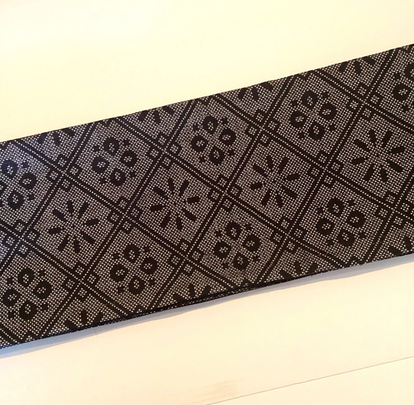 【新品】正絹半幅帯　長尺　オリジナル　リバーシブル　繋ぎ目の無い帯 4枚目の画像