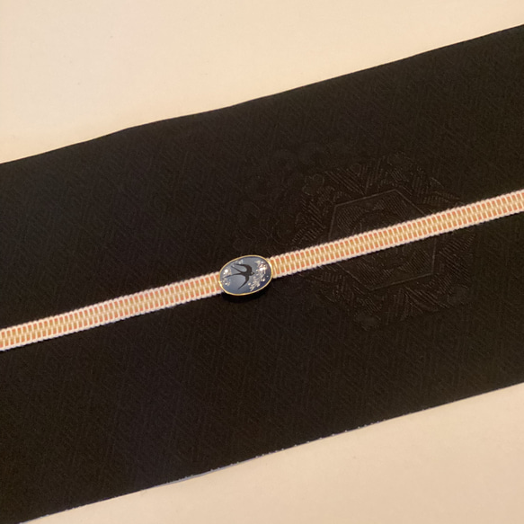 【新品】正絹半幅帯　長尺　オリジナル　リバーシブル　繋ぎ目の無い帯 6枚目の画像