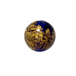 ベネチアンビーズ　カドーロラウンド（コバルト）10ｍｍ 3枚目の画像