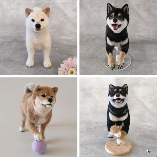 柴犬・秋田犬・シェパード】うちの子オーダーメイド 羊毛フェルト 羊毛