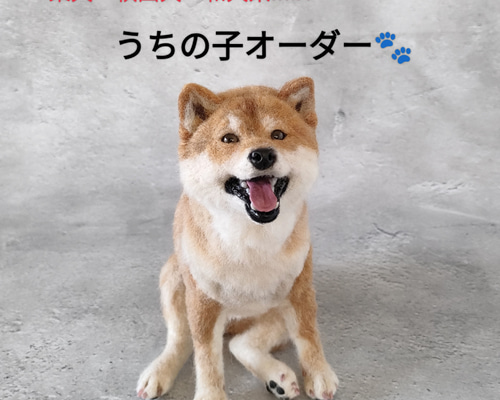 柴犬・秋田犬・和犬系MIX】うちの子オーダーメイド 羊毛フェルト 羊毛