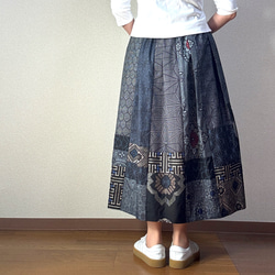 昭和レトロ大正龍郷時代大島パッチワークスカート 昭和レトロ大正龍郷時代大島パッチワークスカート 2025年最新龍郷の