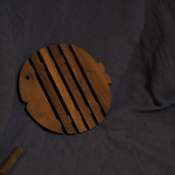 天然木の魚モチーフ 鍋敷き コースター 11枚目の画像