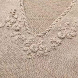 4色 フラワー刺繍 カシミヤウールベスト【春秋冬】赤・グレー・ベージュ 19枚目の画像