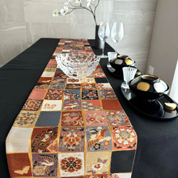 ランチョンマット(高級正絹袋帯リメイク)新品未使用 ◼︎51◼︎一点物 正絹 高級袋帯 春色 ランチョンマット4枚セット【帯