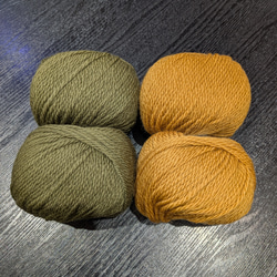 犬服♪細目の毛糸でざっくり！裾ラウンド型アラン模様の手編みセーター(小型犬M～LL) 7枚目の画像