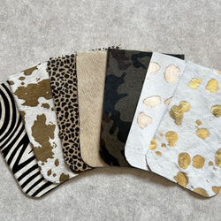 【受注製作】本革ハラコ　スクエアトート Mサイズ　オールレザー　ボディ両面ハラコレザー│［組み合わせを選べる］全7柄 12枚目の画像