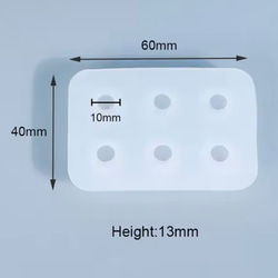 1枚 ミニ球体 10mm 丸 シリコンモールド レジン ハンドメイド アクセサリー パーツ おしゃれ 面白 2枚目の画像