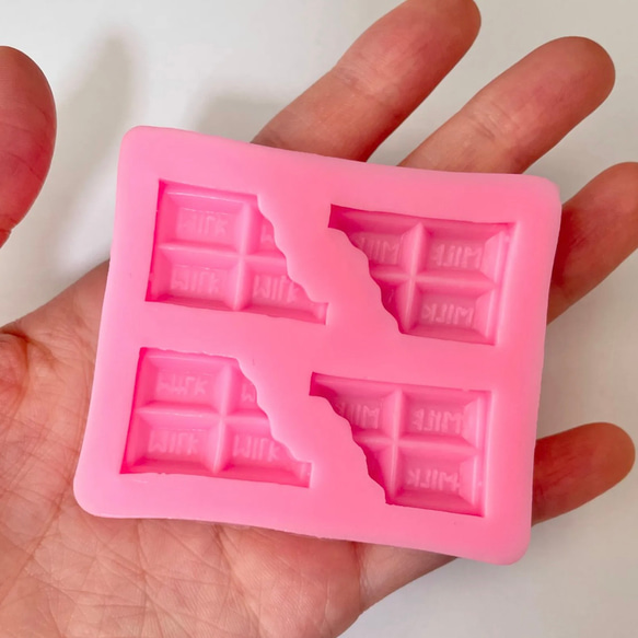 1枚 チョコレート　シリコンモールド　シリコン型　板チョコ　レジン 3枚目の画像