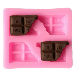 1枚 チョコレート　シリコンモールド　シリコン型　板チョコ　レジン 1枚目の画像